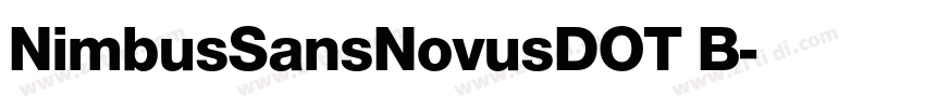 NimbusSansNovusDOT B字体转换